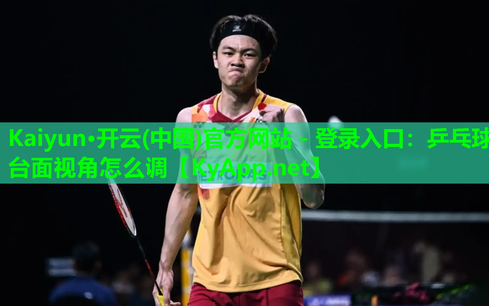 Kaiyun·开云(中国)官方网站 - 登录入口：乒乓球台面视角怎么调